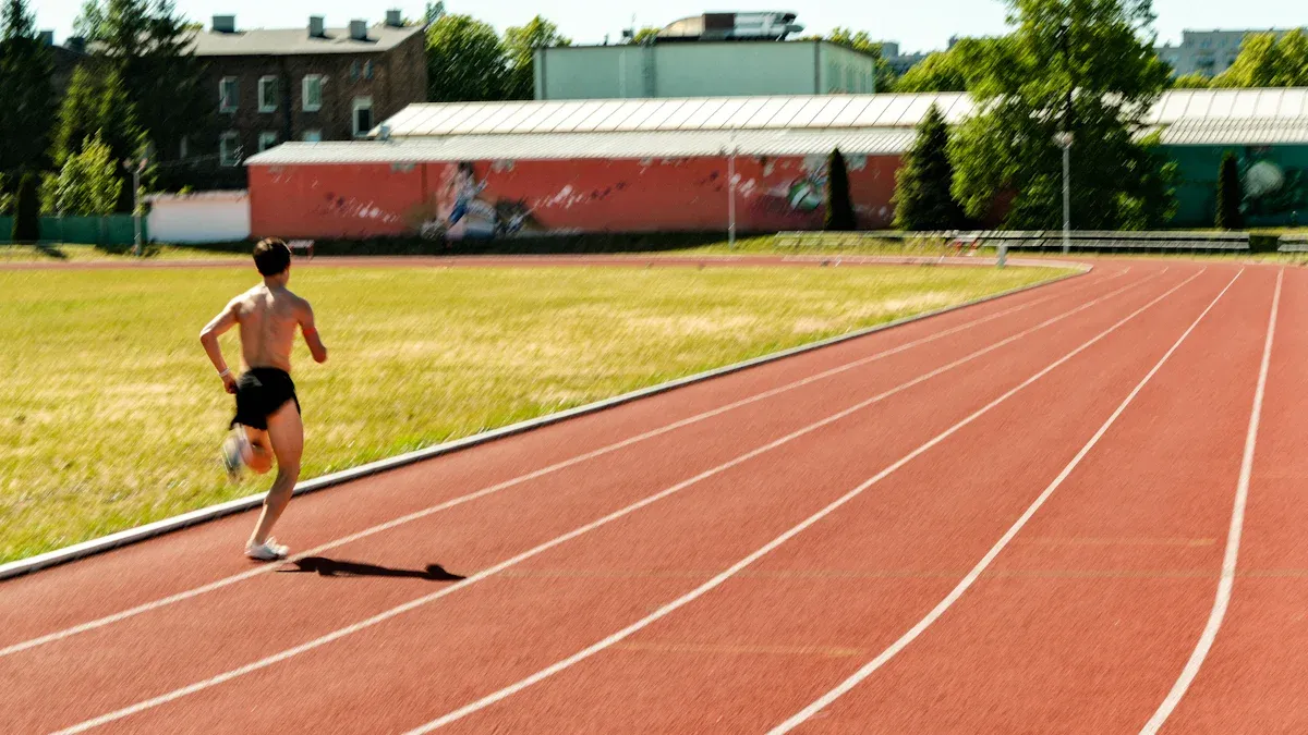 What is the best material for a prefabricated running track?