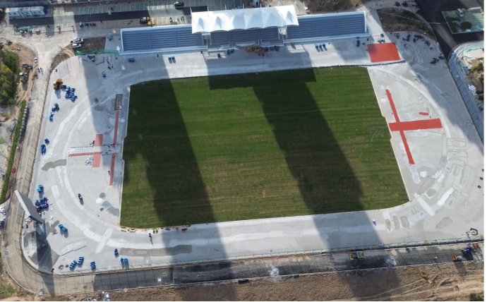 Sports track structure