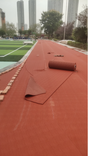 School Prefabricated Rubber Track Renovation
