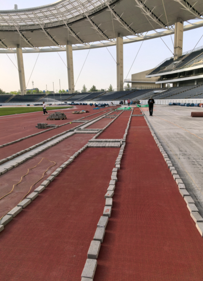 13mm Prefabricated Rubber Running Track